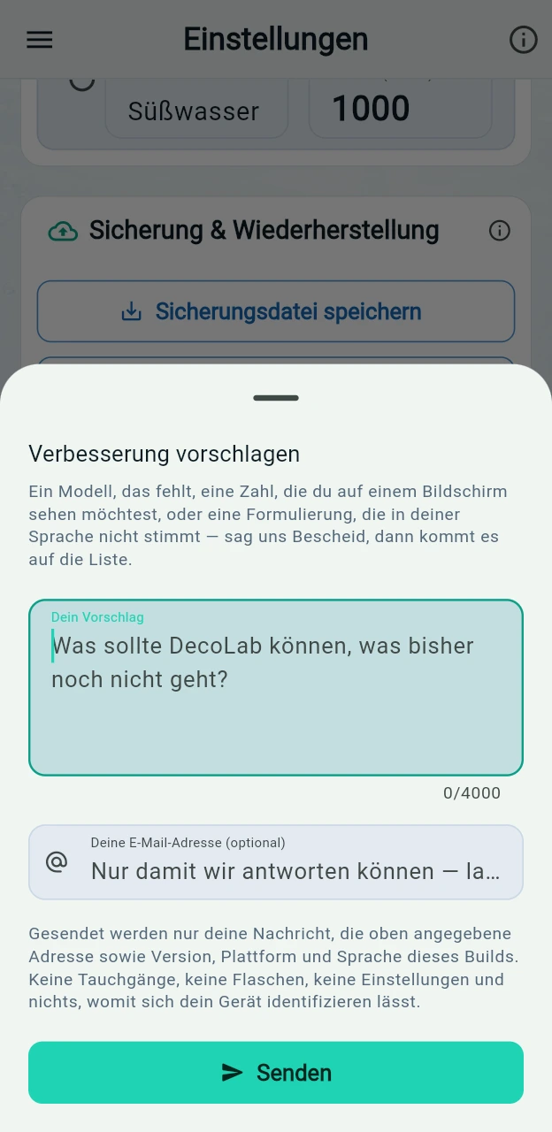Welche Vorgaben verwenden meine Berechnungen?