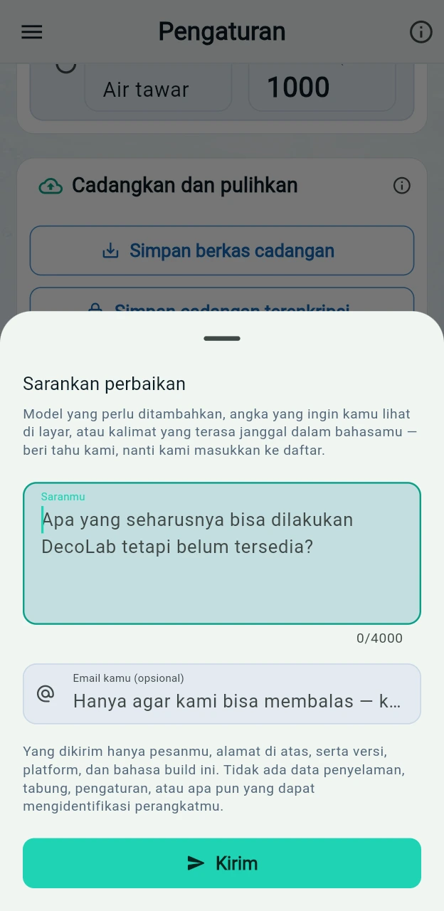 Pengaturan bawaan mana yang akan digunakan perhitungan saya?